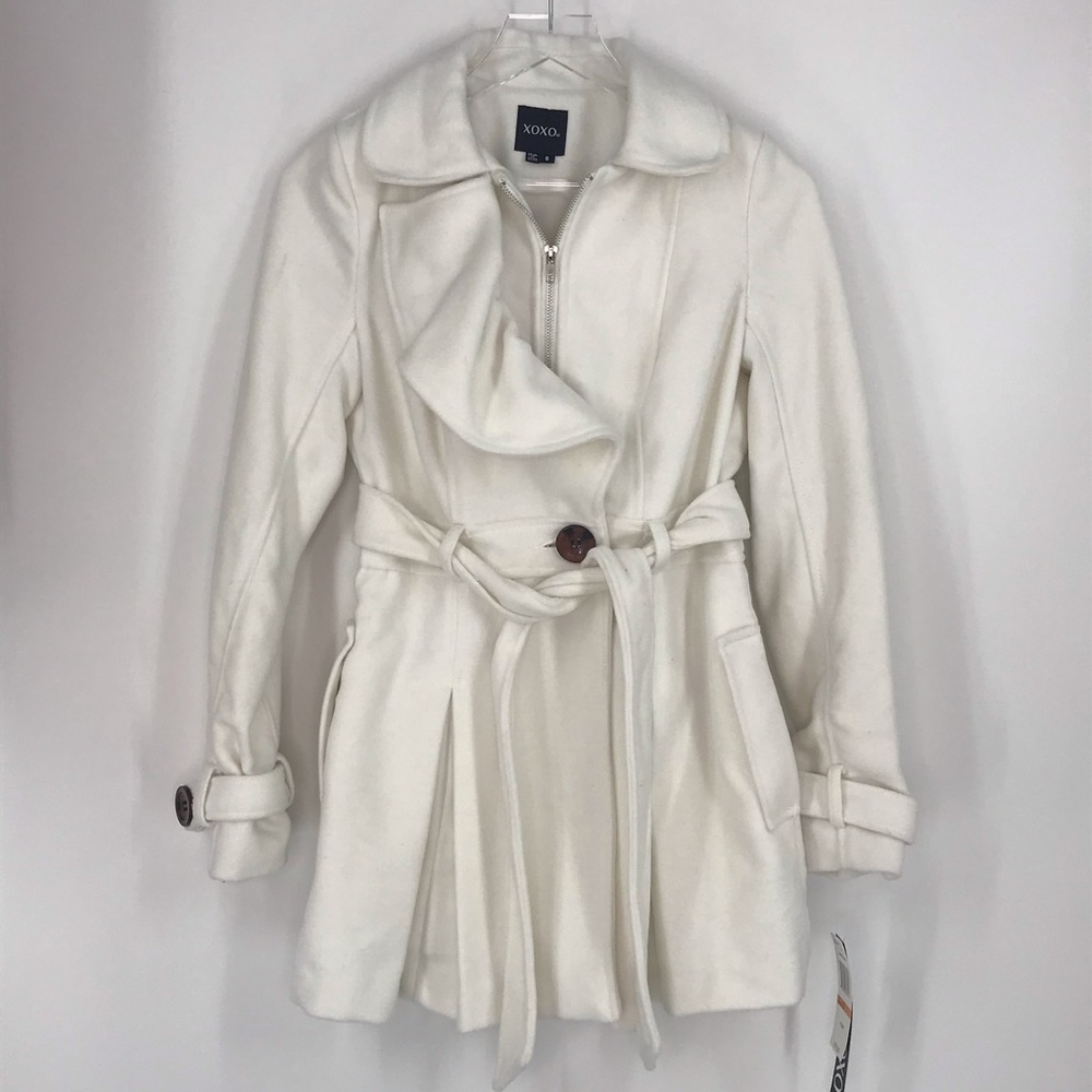XOXO white coat.